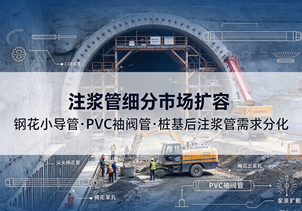 信都注浆管细分市场扩容，隧道钢花小导管、PVC 袖阀管、桩基后注浆管需求分化